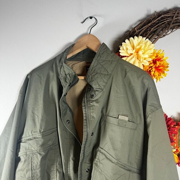 Prana Palisades Ripstop Womens Jacket MEDIUM in Rye Green UPF 50+ - Picture 6 of 12